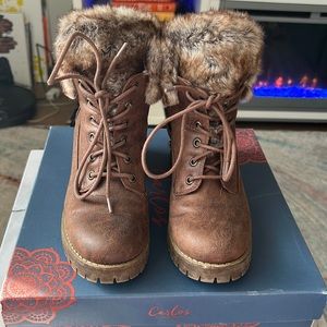 Carlos Santana Gabby Fur Boots